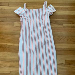 Calvin Klein Orange striped dress